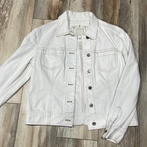 White/cream Jean Jacket. Size small.